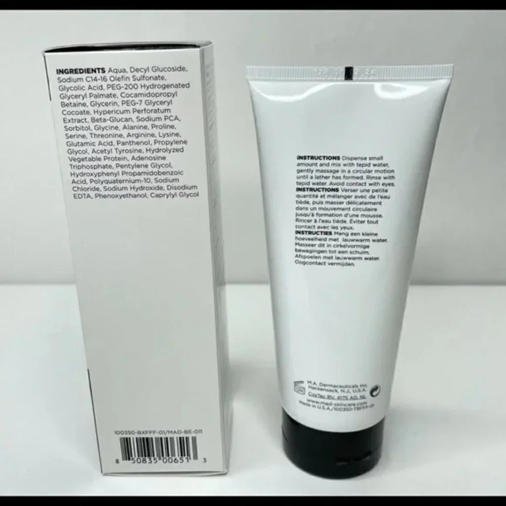NEW M.A.D Skincare Glycolic Age Diffusing Cleanser NEW In Box skincare face